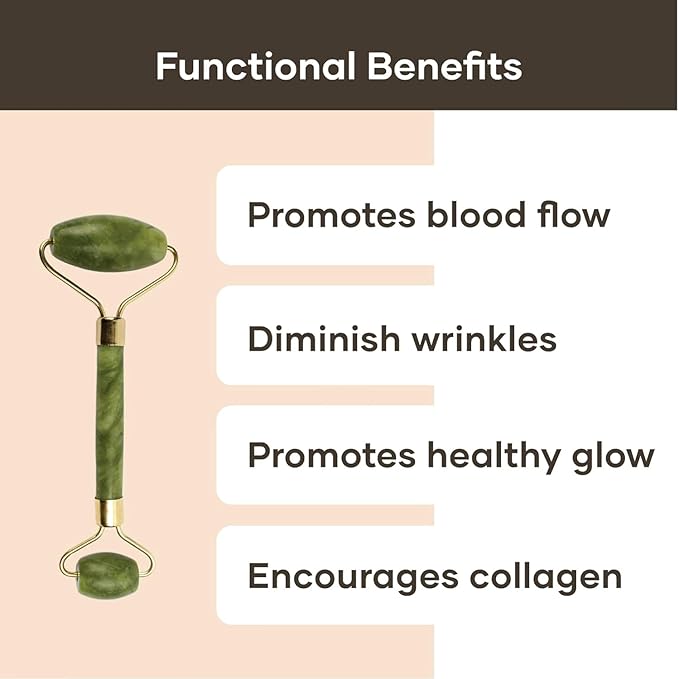 Jade Roller & Gua Sha Face & Neck Massage Kit