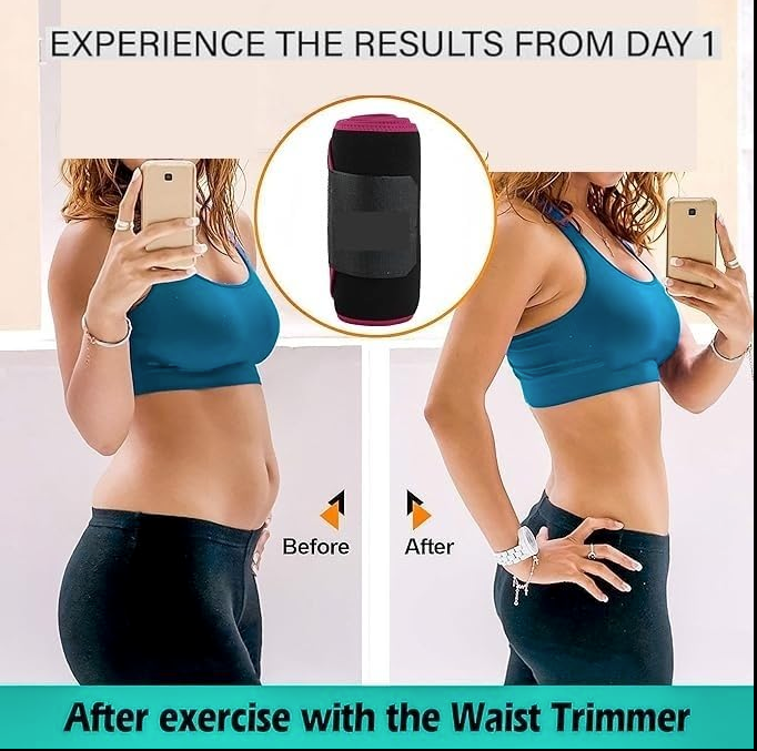 Lose Belly Fat Faster Womentia® Adjustable Premium Waist Trimmer Belt