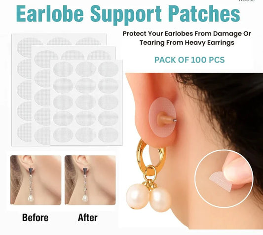 Womentia's Premium Earlobe Support Patches (Pack of 100 PCS)